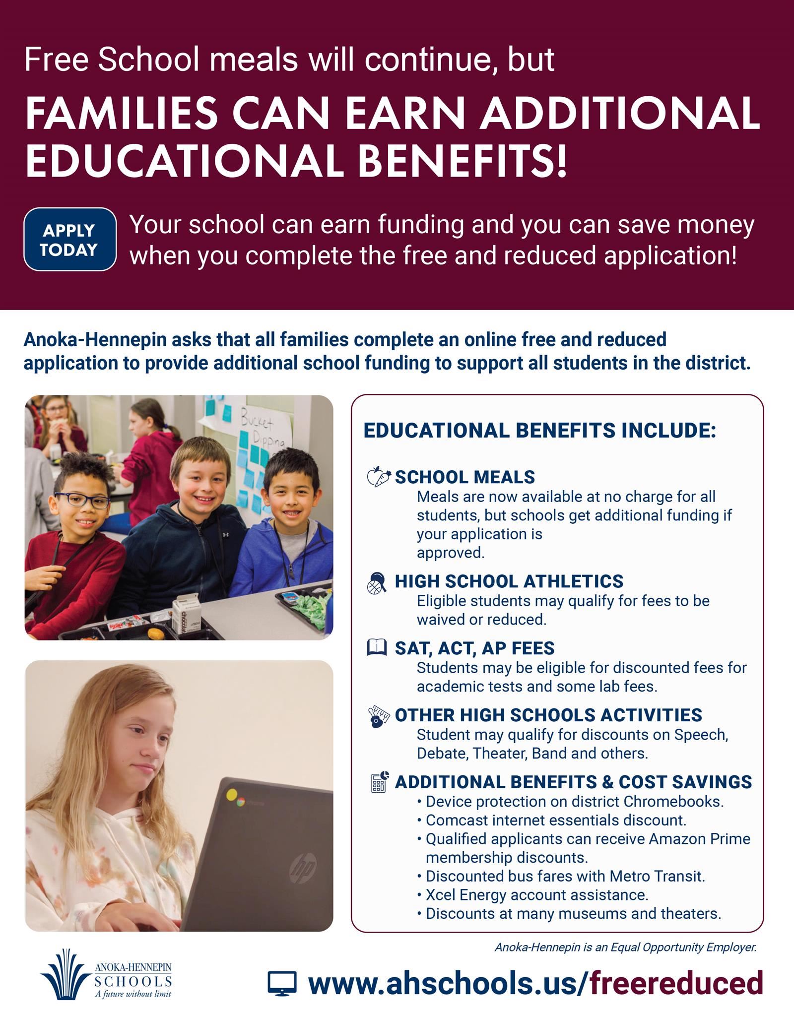 2024-25 Educational Benefits flyer